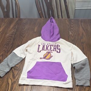 Los Angeles Lakers Kids Hoodie - Purple and Gray